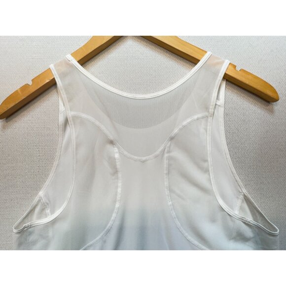 Lululemon Womens Sculpt Tank II Athletic Top White Mesh Racerback Workout Gym - Picture 12 of 12